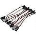 RAYSUN 10 Pack 15cm 3Pin Male to Female JR Servo Extension Lead Wire Cable for KK MWC Eagle Control Board - 22 AWG Cord