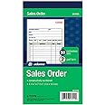 Adams Sales Order Books, 2-Part, Carbonless, White/Canary, 4-3/16" x 7-3/16", Bound Wraparound Cover, 50 Sets per Book, 3 Pack (DC4705-3)