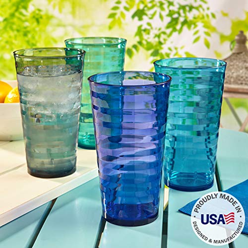 1 Splash+18+ounce+Plastic+Tumblers+Coastal