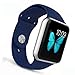 WantsMall Apple Watch Band - WantsMall Soft Silicone Sport Style Replacement iWatch Strap for 38mm Apple Watch Models - Midnight blue