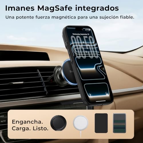 BENKS ArmorEdge Air para Funda iPhone 17 Pro MAX, Funda Kevlar Ultrafina con Protección Integral de TPU, Compatible con MagSafe, Protección de Cámara de Aluminio, Navigator