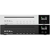 S.M.S.L SMSL PL150 Reproductor de CD,Compatible con CD estándar y Mini,CD MP3.Soporta RCA,Auriculares de 3,5 mm y 4,4 mm,Fibr