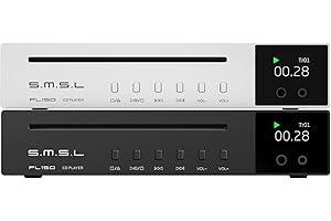 S.M.S.L PL150 CD Player,Supports Standard CD/MQA-CD/HDCD/MP3 CD,CS43198 DAC Chip,Optical/Coaxial Output,4.4mm+3.5mm Headphone