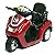 12 pcs in Box: 5" Die Cast Turbo Scooter, Pull Back Action (Blue/Maroon/Red/Yellow)
