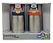 Contigo Kids Flip Chill Stainless Steel Autospout Water Bottles - 14 oz-2 pack -Blue/Orange