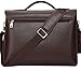 Ronts Vintage Faux Leather Briefcase for Men PU Business Tote Messenger Satchel Laptop Bag Orgainzer