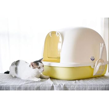 sin Olor SELCNG higiénica Caja de Arena con Capucha para Gatos con