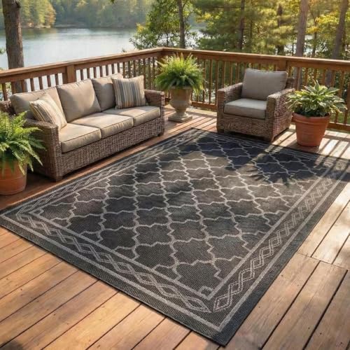 GarveeLife Outdoor Rug 9x12 Outdoor Rug for Patios Clearance,Waterproof Mat,Lar…