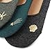 KEAZA Women Candy Cotton Socks No Show Liner Boot Sock 5-pack (WY07C2)