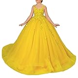 Tulle Flower Girl Dress for Wedding Lace Applique
