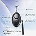 3INDN Personal Alarm 1 Pack 140dB Safesound Self Defense Keychain with LED Light, Emergency Self Defense for Women, Kids & Elderly. Security Safe Sound Rape Whistle Safety Siren Alarms