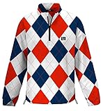 Loudmouth Golf Mens Windshirts - Dixie Half Zip Long Sleeve - Size XL