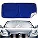 Big Hippo Windshield Sun Shade, Car Sunshades Keep Vehicle Cool Protect Your Car Front Windshield from Sun Heat & Glare Best UV Ray Visor Protector (Size:63X35inch)