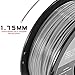 HATCHBOX ABS 3D Printer Filament, Dimensional Accuracy +/- 0.03mm, 1 kg Spool, 1.75 mm, Transparent Black