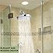 Shower Head - LIMITED TIME SALE - Rainfall High Pressure 6” - Rain High Flow Fixed Luxury Chrome Showerhead - Removable Water Restrictor - For the Best Relaxation and Spa