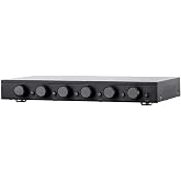Monoprice SSVC-6.1 Single Input 6-Channel Speaker Selector - With Volume Control, Black