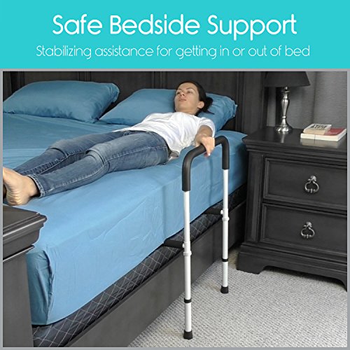 Bed Rail by Vive Bed Assist Bar for Adults, Seniors, Elderly & Handicap Adjustable Safety