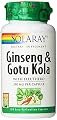Solaray Ginseng and Gotu Kola Capsules, 350 mg, 100 Count