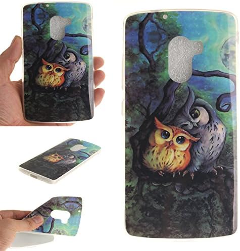 Qiaogle Phone Case - Soft TPU Silicone Case Cover Back Skin for Lenovo K4 Note A7010 / Vibe X3 Lite (5.5 inch) - TX31 / Couples Owls