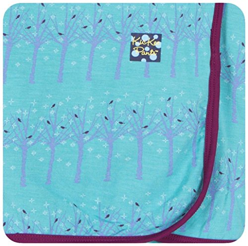 Kickee Pants Print Swaddling Blanket, Glacier Frosted Birch