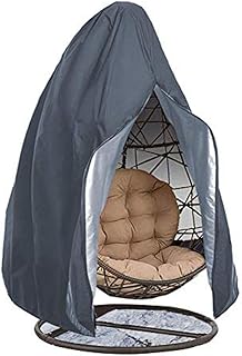 Dongbin Hängesessel Abdeckung, Schaukelstuhl Schwebesessel Abdeckung wasserdichte Regenabdeckung Möbel Schutzabdeckung Für Outdoor Garten Terrasse, 75X45in,Grau