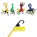 FINNKARE Premium Quality Bungee Cord Assortment in portable bag- 24 Piece Set, 100% latex bungee core, with Canopy Ties & Bonus Cargo Net and carabiner, Plastic Coated Metal Hooks