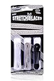 Stretch Laces - White, Grey, Black (Elastic No Tie Shoelaces)