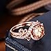 Jiangyue Exquisite Lady Rings AAA Cubic Zirconia Rose Gold Plated Ring Party Charming Elegant Jewelry Size 5-10