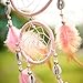 SOLEDI Dream Catcher Pink 35cm^11cm Handmade Traditional Circular Net Home Decor Wall Car Hanging Ornament Gift