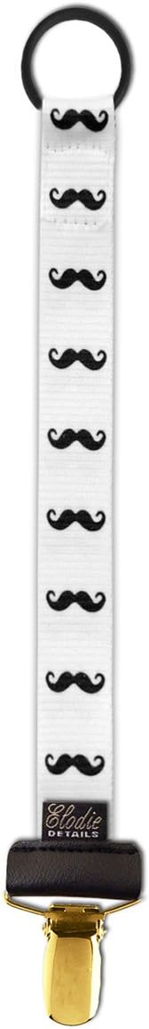 Elodie Details Pacifier Clips (Mustache Love)