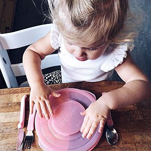 Twistshake Stainless Steel Baby Cutlery Set, Pink - Image 4