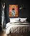 ICC Jimi Hendrix Guitar Poster Wall Hanging Trippy Tapestries 30 x 40 Inches Jimmie Hendrix Classic Rock legend Music Tapestry Jimmy Bohemian Decoration Psychedelic Hippie Large Vintage Decor Brown