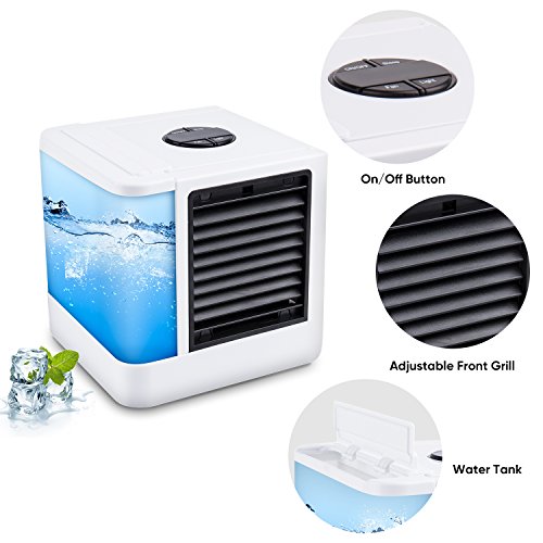 VANTAKOOL Personal Space Air Conditioner, 1 Mini USB Personal Space Air Cooler, Humidifier, Purifier, Desktop Cooling Fan for Office Household Outdoors - Thumbnail 5