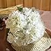 Luyue 5 Big Heads Artificial Silk Hydrangea Bouquet Fake Flowers Arrangement Home Wedding Decor (Cream)