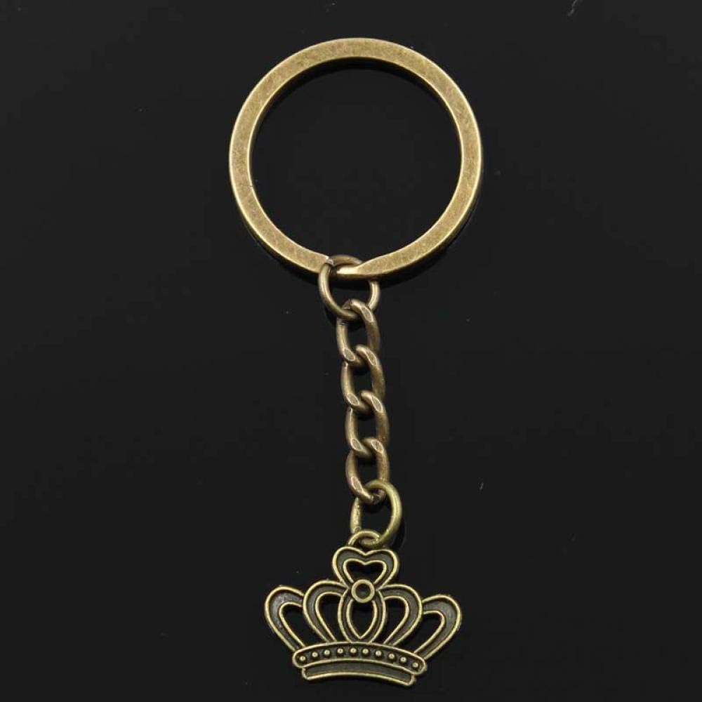 Key Rings Royal Imperial Crown Pendant 30mm Color Bronze Gift for Men