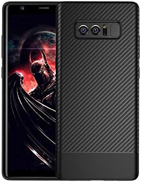 Galaxy Note 8 Case Luxury Carbon Fiber Ultra Thin Silicone Soft Shockproof TPU Case for Samsung Galaxy Note 8 (Black)