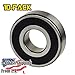 Jeremywell 608-2RS Ball Bearing 8mm x 22mm x 7mm Rubber Sealed Deep Groove, Width Double Sealed (Pack of 10)