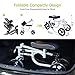 BEYOUR WALKER Folding Knee Walker for Foot Injuries with Dual Braking System Crutches Alternative, White