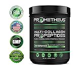Prometheus Wellness Multi-Collagen PRO Collagen Peptides Pure Hydrolyzed Protein Powder 16oz Unflavored All-In-One Type I, II, III, V and X Premium High Quality Food Source Amino Acids Non-GMO GMP USA