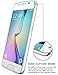 (2 Pack) Galaxy S6 Screen Protector, Vinso Tech [Full Screen Coverage]Premium High Definition Shockproof Clear Screen Protector - Retail Packaging- Warranty