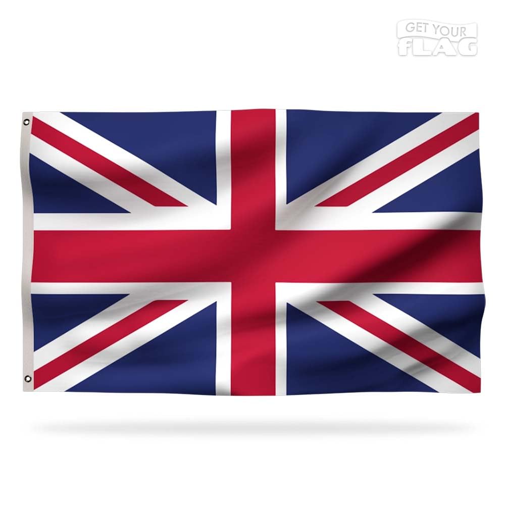 Premium United Kingdom Flag - Union Jack Flag 150x90cm, Very Resistant and Excellent Quality with 2 metal eyelets - Great Britain flag, Be proud of your colors ! — image 1