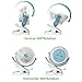 OPOLAR Battery Operated Fan, Clip on and Desk Fan, Personal Portable Fan with 4 Speeds, Rechargeable, 360 Degree Rotation, 2200mAh Battery, Powerful Wind for Baby Stroller,Outdoor Activity, Office