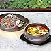 Crazy Korean Cooking Korean Stone Bowl (Dolsot), Sizzling Hot Pot for Bibimbap and Soup - Premium Ceramic (Medium - No Lid)