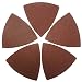 XXGO 60 Pcs 120 Grits Triangular 3-1/8 Inch 80mm Hook & Loop Oscillating Tool Sandpaper for Wood Sanding Fit 3-1/8 Inch Triangle Oscillating Multi Tool Sanding Pad XG8020120 primary