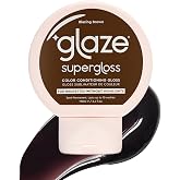 Glaze Supergloss Color Conditioning Gloss &ndash; Hydrating Semi-Permanent Color Hair Gloss &amp; Shine Boost &ndash; For Natural Medium to Dark Brown Hair &ndash; 6.4 Fl Oz - Blazing Brown