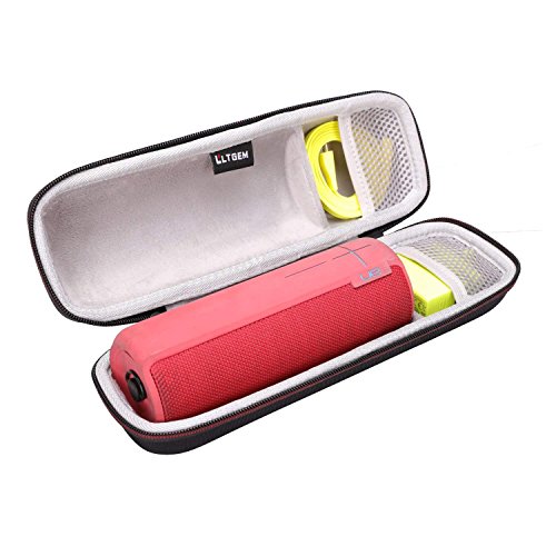 LTGEM EVA Étui rigide Sac de rangement de voyage pour Ultimate Ears UE BOOM 2 / UE BOOM 1 Haut-parleur portatif sans fil Bluetooth. Compatible avec câble USB et chargeur mural