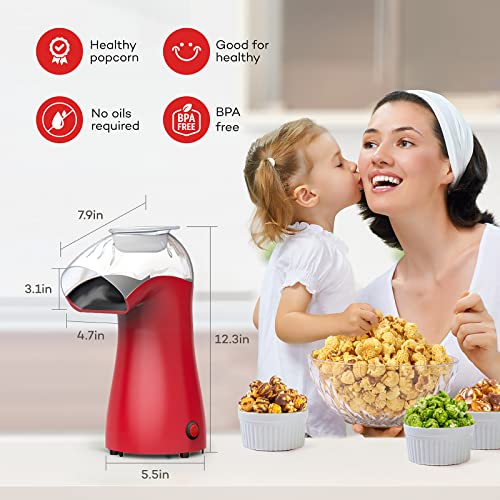 Hot Air Popcorn Maker Machine, Leadpo Home Popcorn Maker, BPAFree, 96