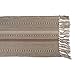 DII Farmhouse Braided Stripe Table Runner Collection, 15x108 (15x113, Fringe Included), Stone