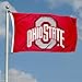 College Flags & Banners Co. Ohio State Flag OSU Buckeye Flag