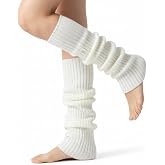 DUOJINSANXI 2 Pcs Leg Warmers Y2k, Leg Warmers, Y2k Accessories, Cute Kawaii Cream Legwarmers for Women Winter